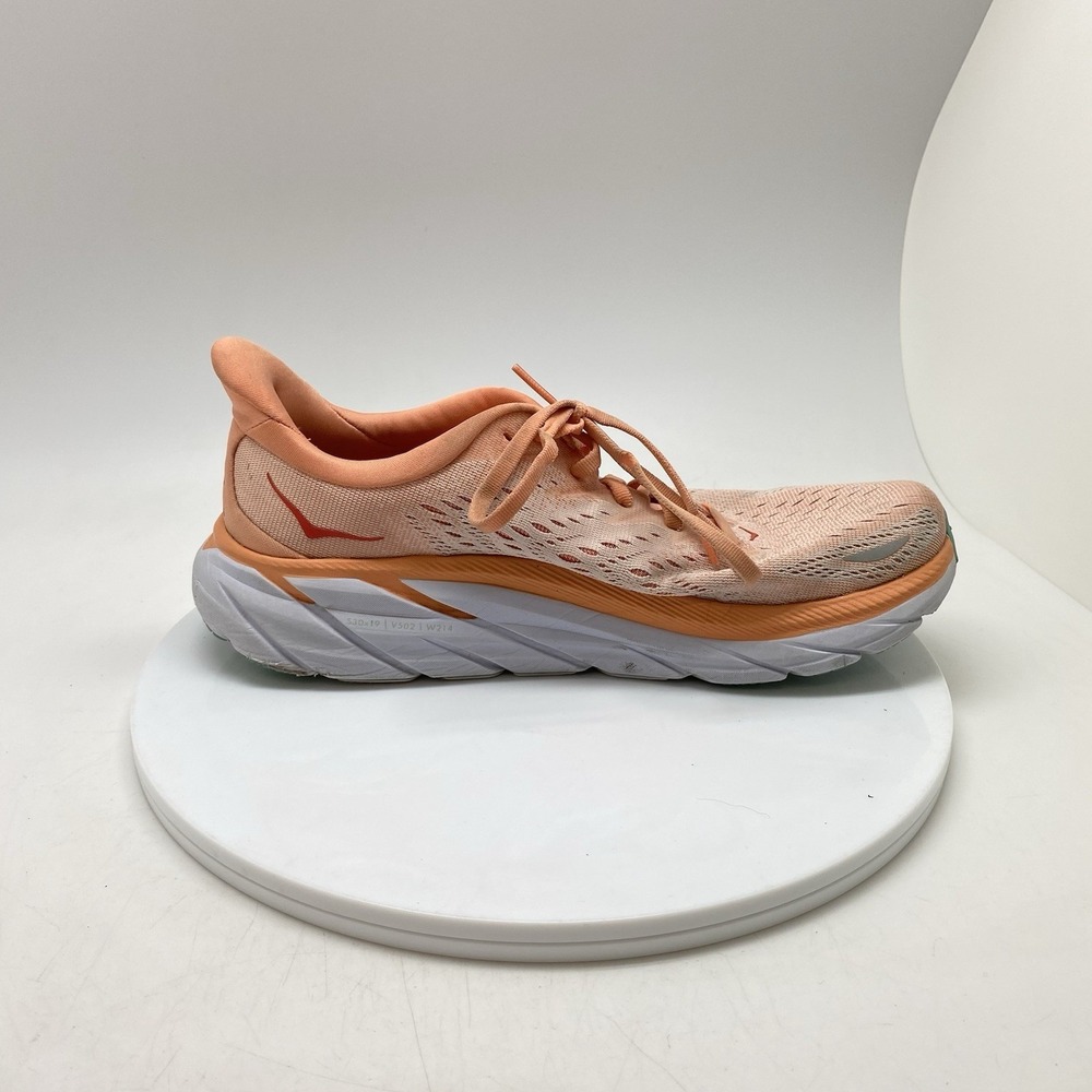 Hoka One One Sneakers Womens 9 B Clifton 8 1119394 CSPY Orange Running Gym Shoes - Picture 6 of 10